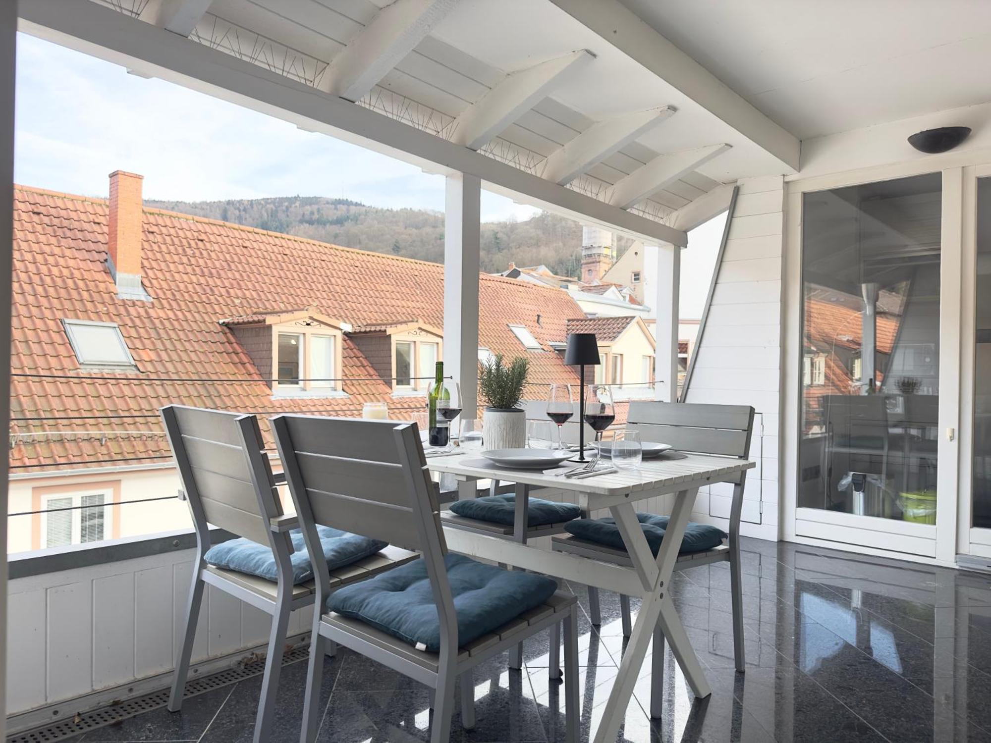 Luxury Old Town Suite - Xxl Terrasse & Xxl Penthouse Heidelberg Luaran gambar